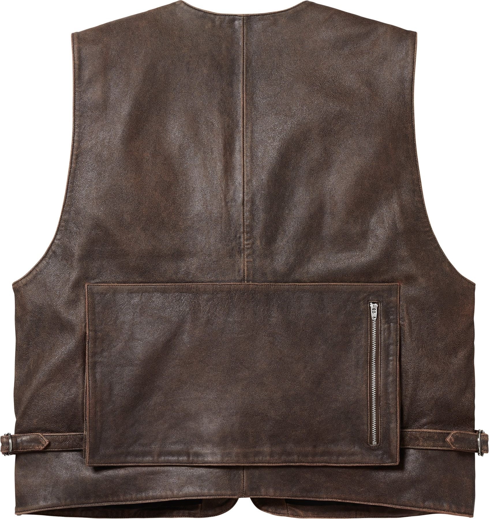 Leather Cargo Vest view 7
